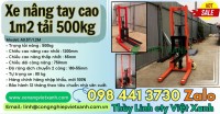 Xe nâng tay cao 1m2 tải 500kg nhập khẩu