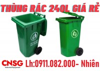 Địa chỉ mua thùng rác 120L 240L 660L uy tín giá rẻ tại vĩnh long- lh 0911082000