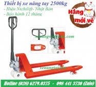 Xe nâng tay 2.5T - Thiết bị nâng tay 2500kg nichilift nhật bản Hotline (028) 627