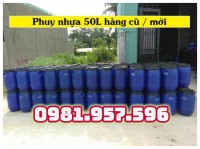 Phuy nhựa cũ 50L, phuy nhựa cũ 100L, phuy nhựa tái chế