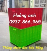 Thùng đặc có bánh xe, thùng đặc đẩy hàng, thùng đựng đồ ship hàng