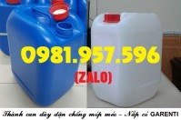 Can nhựa có garenti, can 10L có nắp chống tràn