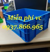Rổ nhựa công nghiệp giá tốt, sọt nhựa rỗng, khay nhựa cao 10, khay nhựa hở tại H