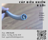 Dây cáp điện 8 lõi, Dây tín hiệu 8 lõi,Dây cáp điều khiển 8 lõi Altek Kabel