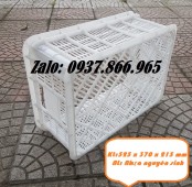 Sọt nhựa dùng àng trong cont lạnh, sóng nhựa nguyên sinh sọt nhựa 525 x