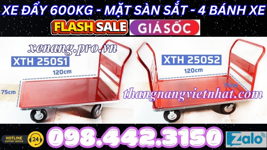 Xe đẩy hàng 600kg XTH250S1 - XTH250S2