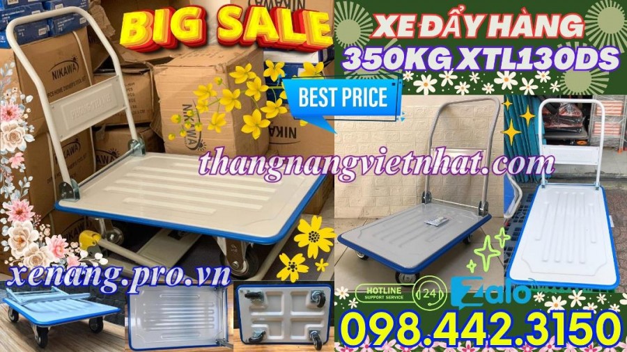 Xe đẩy hàng 350kg XTL130DS
