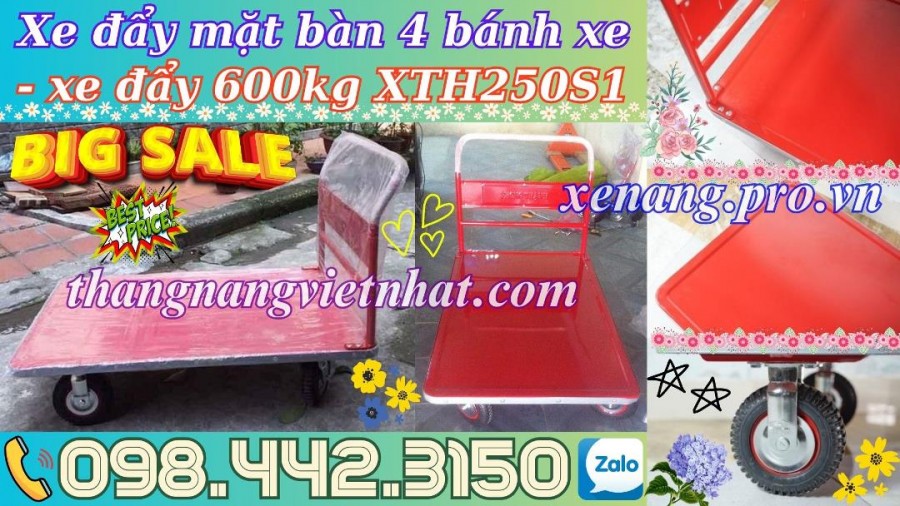 Xe đẩy hàng 600kg XTH250S1
