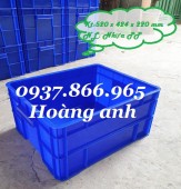 Hộp nhựa có nắp, hộp nhựa dùng trong nhà máy, thùng nhựa