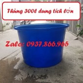 Thùng tròn dung tích lớn, thùng công nghiệp, thùng nuôi hải sản, thùng