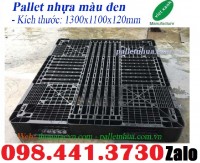 Pallet nhựa 1300x1100x120mm màu đen xuất khấu giá rẻ