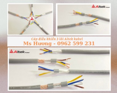 Cáp điện 3 lõi Altek kabel, cáp điều khiển, cáp tín hiệu
