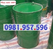 Phuy sắt mới 100‰, phuy thép mới 100‰, phuy sắt 200L