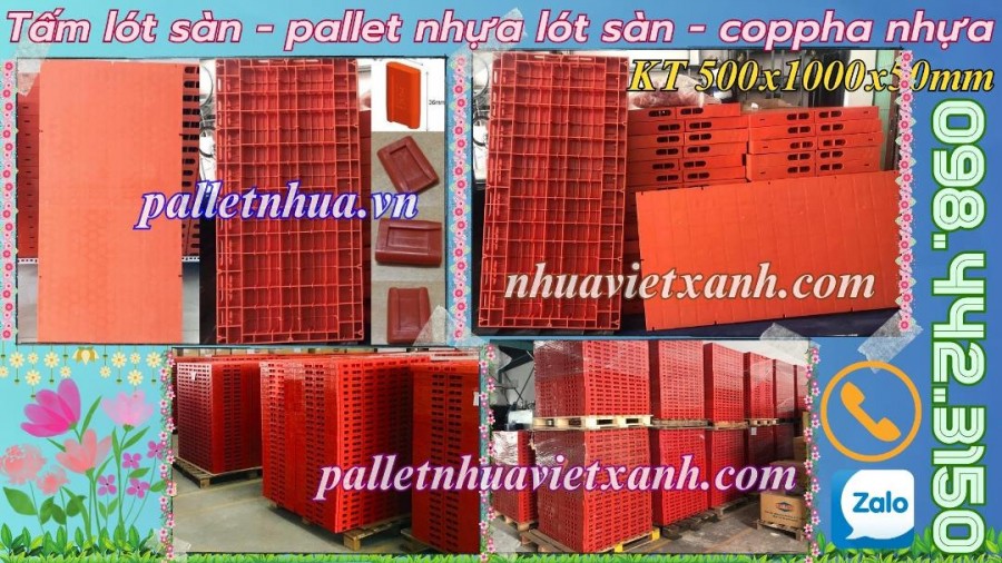 Tấm nhựa lót sàn sân khấu 500x1000x50m mặt kín màu cam