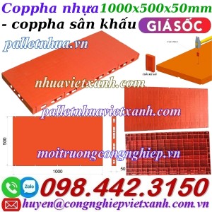 Coppha nhựa làm sân khấu - KT 500x1000x50mm