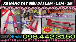 Xe nâng tay càng siêu dài 1.5m - 1.8m - 2m ACL - NOBLELIFT