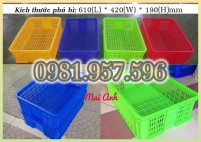 Sóng nhựa đựng hoa quả, sọt nhựa đựng 35kg, sọt nhựa đựng 30kg