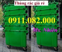 Giá rẻ thùng rác 660 lít tại cần thơ- thùng rác chất lượng nặng 45kg- lh 0911082