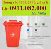 Cung cấp thùng rác giá rẻ- giảm giá thùng rác 120L 240l tại an giang- lh 091108