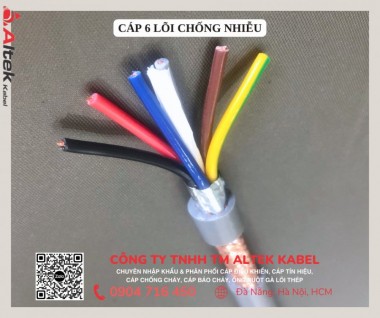 Cáp chống nhiễu 6x1.0 Thanh Hóa, Hải Phòng, Nam Định, Hưng Yên