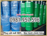 Phuy sắt mới, phuy thép nắp kín, phuy sắt 2 nắp nhỏ mới