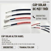 Cáp Solar 4mm Altek Kabel – Chuyên dùng cho hệ thống điện mặt trời