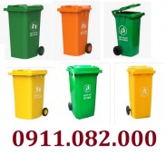 Thùng rác hàng nhập khẩu giá rẻ, thùng rác 120l 240l tại tiền giang giá sỉ- lh