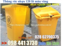 Thùng rác nhựa 120 lít HDPE