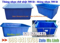 Thùng nhựa chữ nhật 500 lít 1000 lít 2000 lít