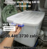 Thùng Nhựa Trắng 90 Lít