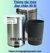 Thùng Rác Inox Đạp Chân 30 Lít