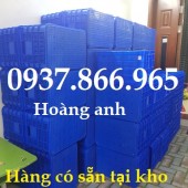 Sóng nhựa hở 3T1, sọt nhựa đựng nông sản, khay nhựa trong nhà máy sản xuất bánh