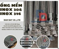 Ống mềm inox rắc co ren, khớp nối mềm inox nối ren chịu nhiệt