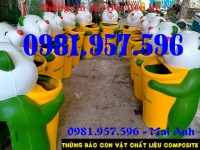 Thùng rác chim cánh cụt, thùng rác con gấu, thùng rác cá chép