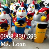 Thùng rác công viên, thùng rác hình con thú cực đẹp. 0963.839.593 Ms.Loan