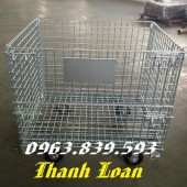 Lồng thép trữ hàng, lồng lưới thép, xe đẩy hàng giá rẻ. 0963.839.593 Ms.Loan