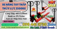 Xe nâng tay thấp thủy lực 2500kg nhập khẩu