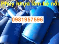 Thùng phuy nhựa nắp kín làm nhà nổi chống lũ