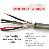 Cáp Tín Hiệu Vặn Xoắn 3pair chống nhiễu – Tiết diện đa dạng (16AWG - 22AWG)