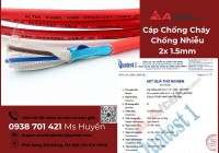 Cáp chống cháy 2x 1.5mm² GFT