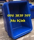 Thùng nhựa nuôi cá 300 lít, tank nhựa chữ nhật trồng rau, nuôi cá - 0963839597