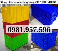 Thùng đặc bánh xe, thùng đặc có bánh, sóng nhựa bít có bánh