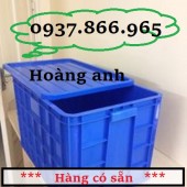 Sóng nhựa bít( thùng nhựa cao 39), thùng nhựa đựng sản phẩm trong nhà máy, thùng