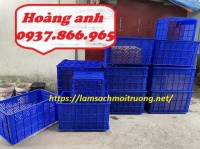 Sóng nhựa có bánh xe cỡ lớn, sọt nhựa hở có 5 bánh xe, sọt nhựa có bánh xe được