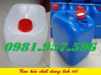 Can nhựa 10l, dụng cụ đựng hóa chất, can giá tốt