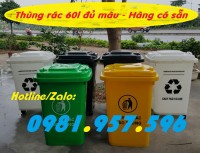 Xe rác 60l, thùng rác bệnh viện, thùng rác y tế﻿