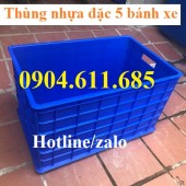 Thùng nhựa đặc 5 bánh xe tại Hà Nội, thùng nhựa có bánh xe