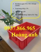 Thùng nhựa đựng đồ, thùng nhựa vuông có nắp đậy, khay nhựa b4, giá thùng nhựa đặ