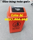 Thùng đựng rác 60l có nắp,thùng gom rác điểm công cộng, thùng rác rác hộ gia đìn