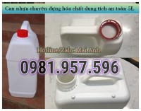 Chuyên can nhựa hóa chất, can nhựa HDPE nguyên sinh